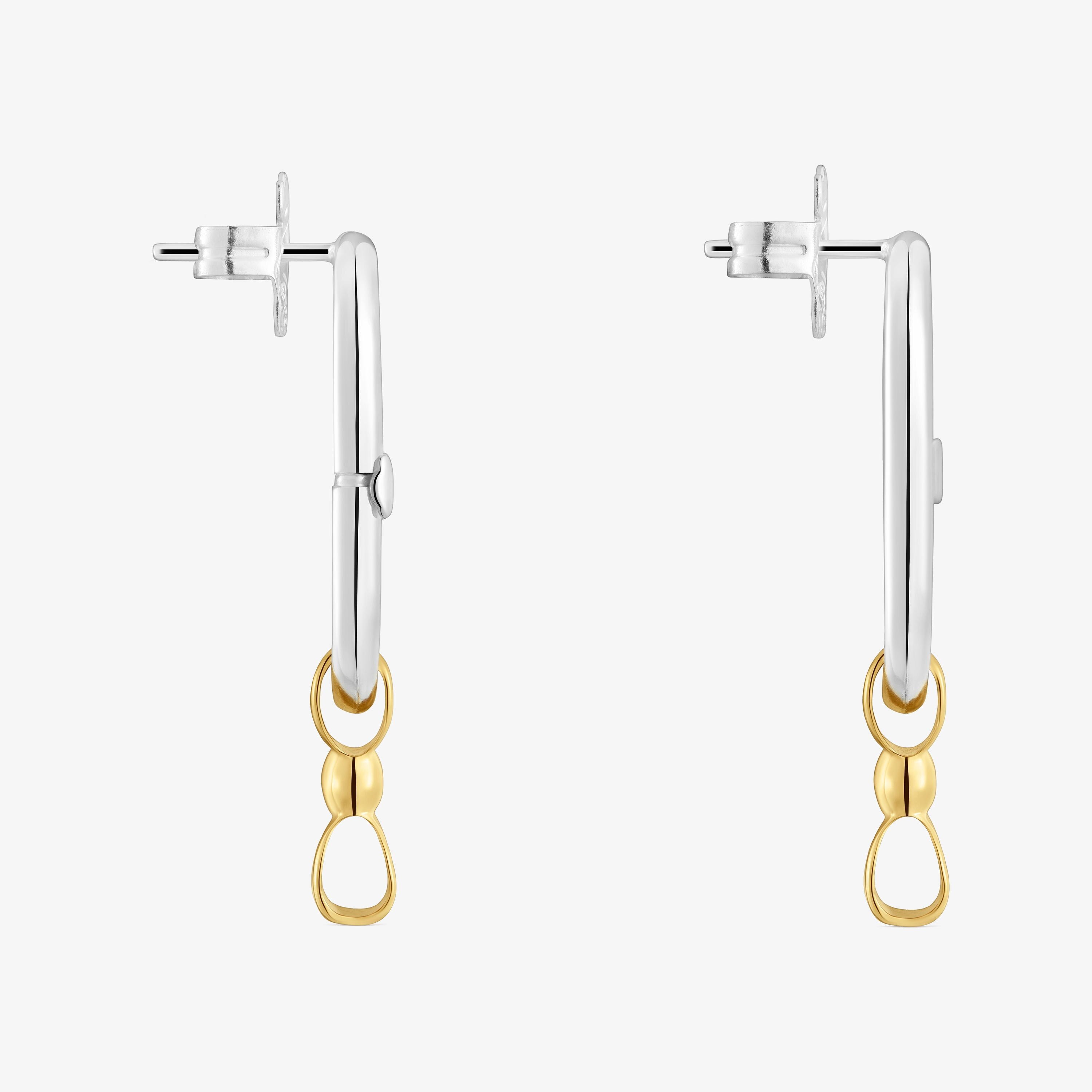 Two-tone bow-motif Hoop earrings TOUS Ribbon