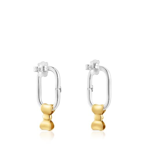 Pendientes aro motivo lazo bicolor TOUS Ribbon