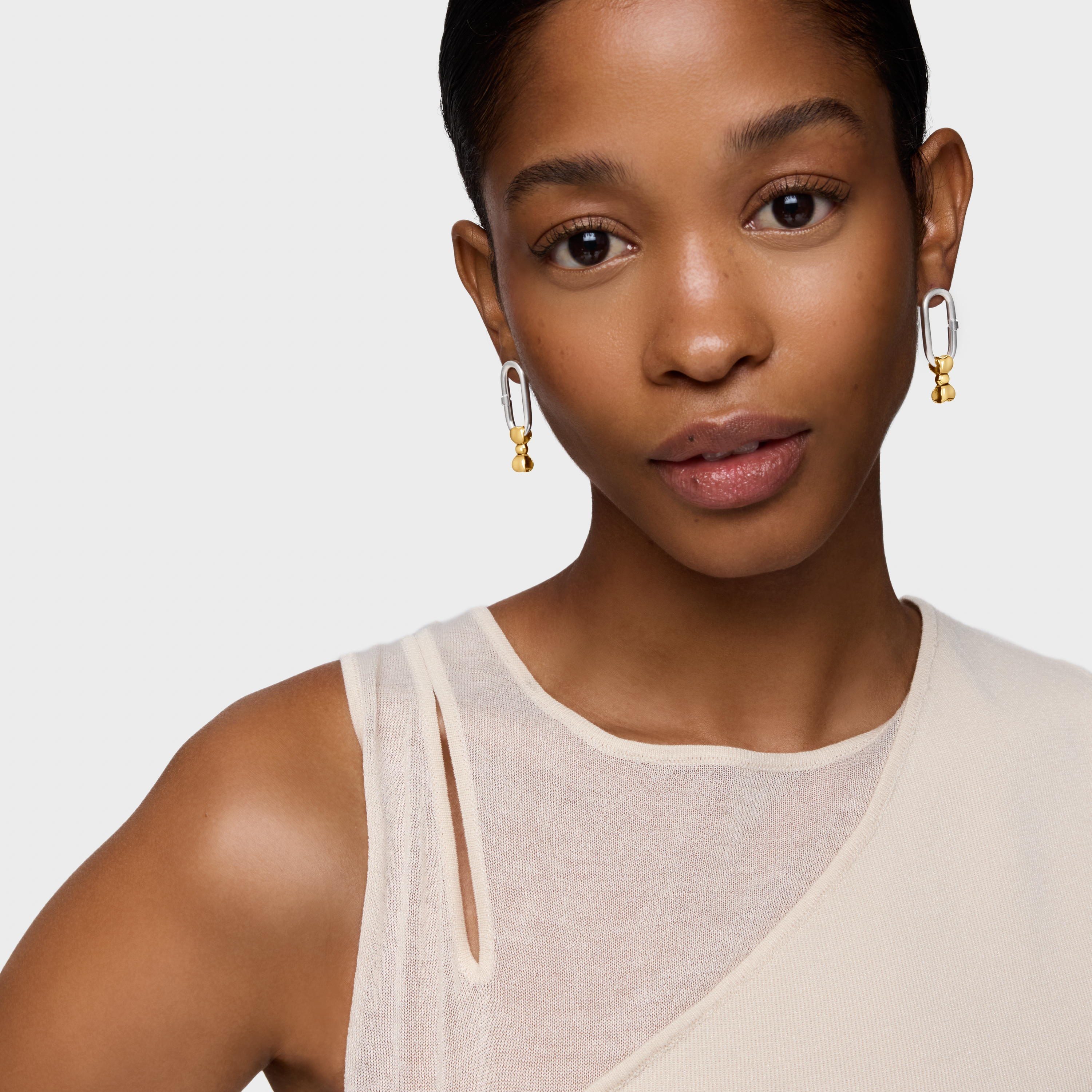 Two-tone bow-motif Hoop earrings TOUS Ribbon