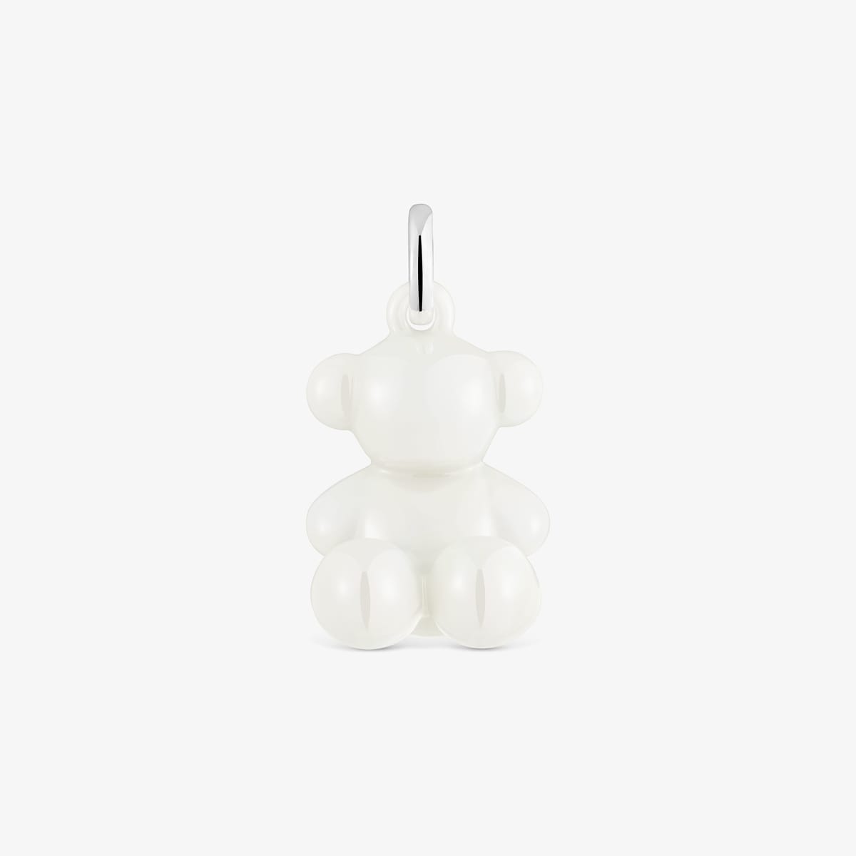 Tous - Colgante Oso De Plata Y Cerámica Blanca Bold Bear - Blanco