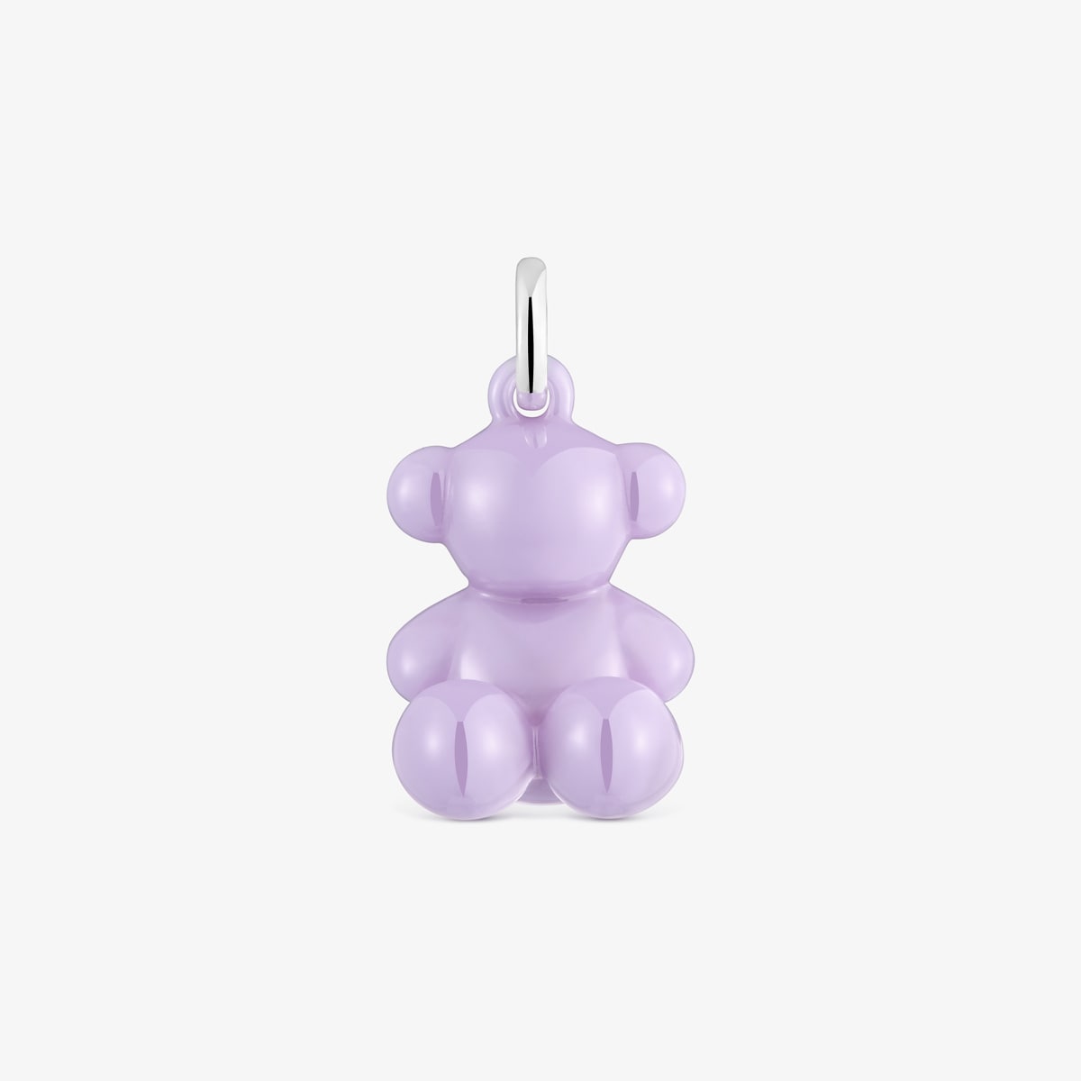 Tous - Colgante Oso De Plata Y Cerámica Lila Bold Bear - Lila
