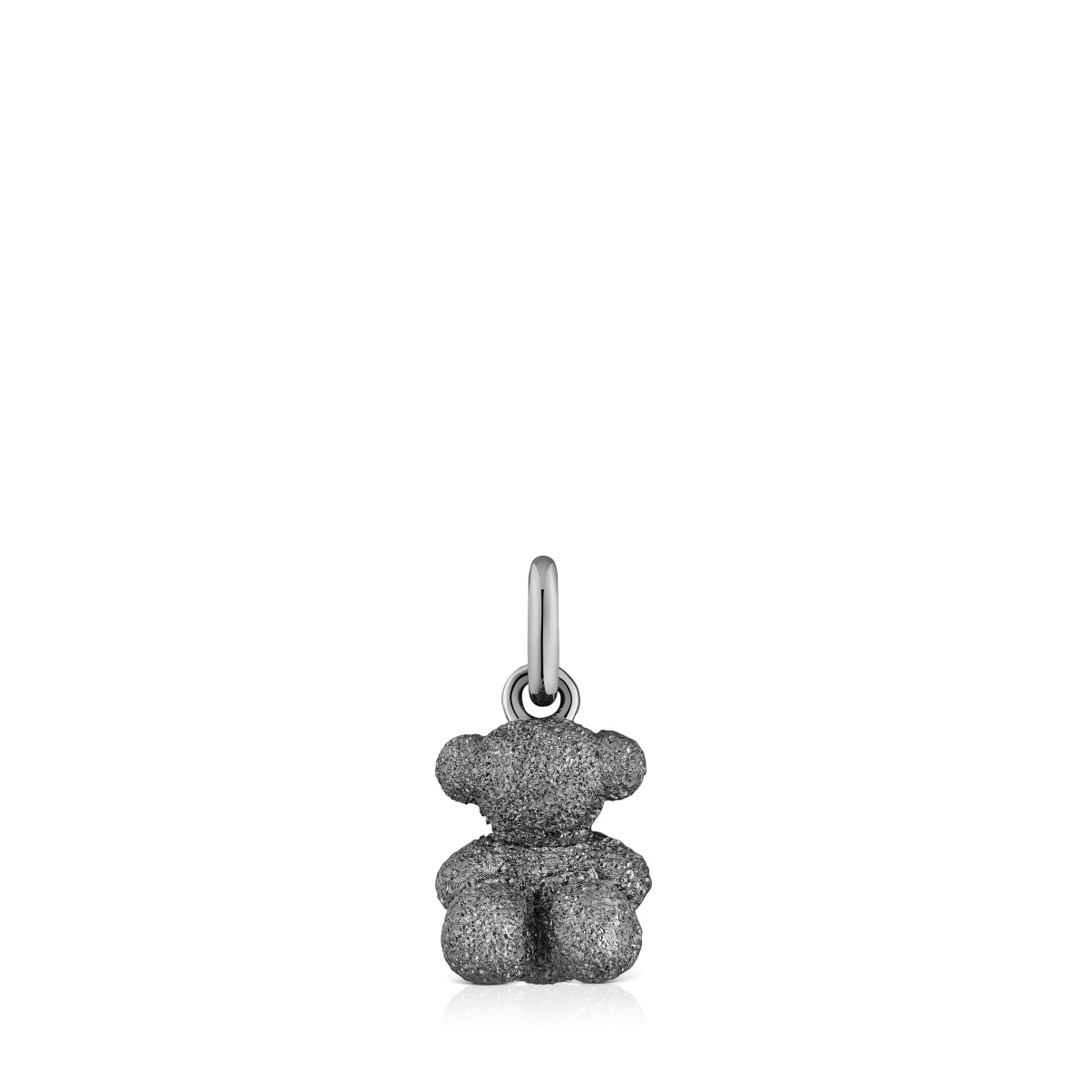 Colgante oso de plata dark silver diamantada Bold Bear