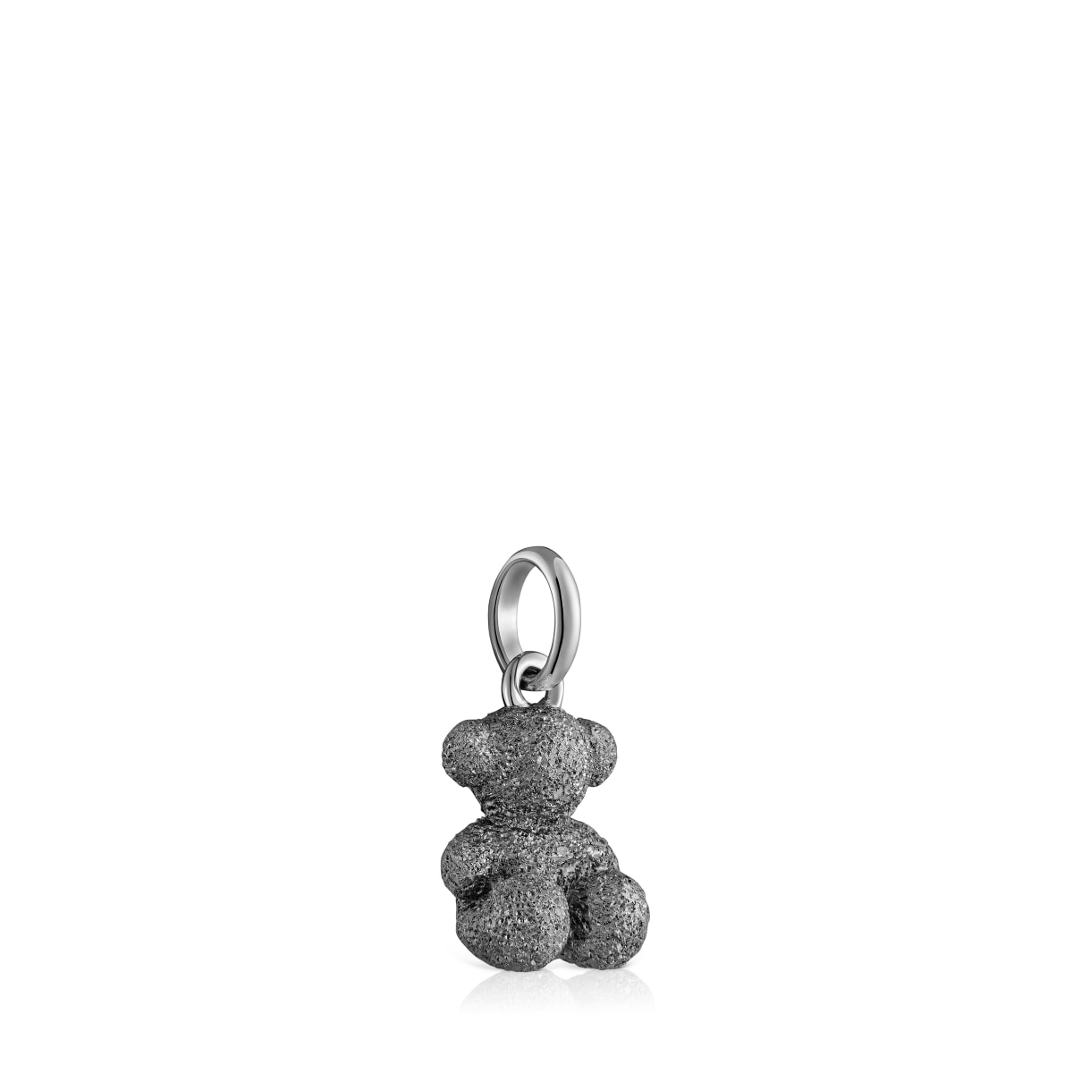 Colgante oso de plata dark silver diamantada Bold Bear