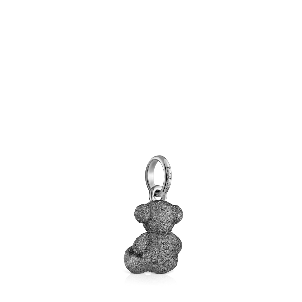 Colgante oso de plata dark silver diamantada Bold Bear