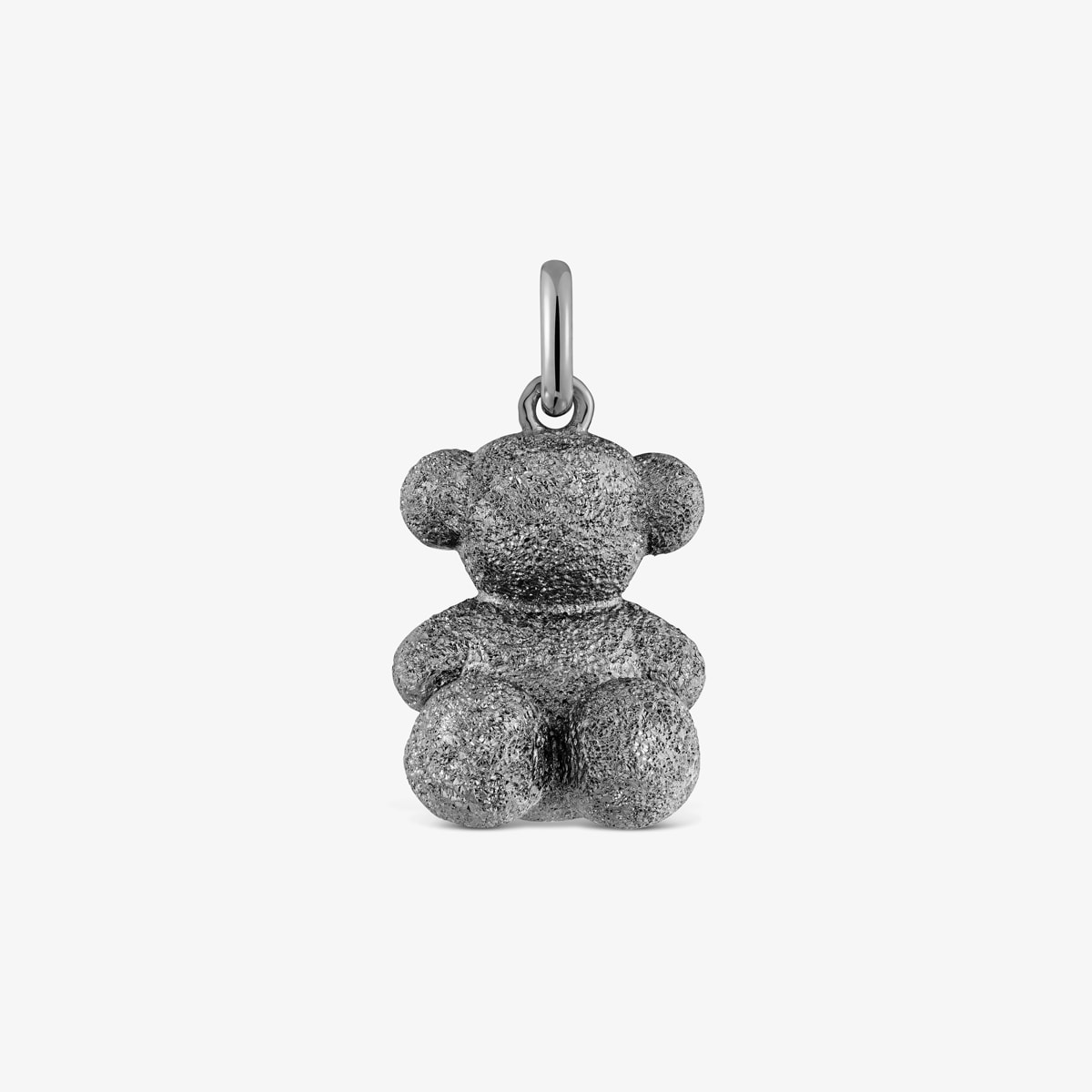 Tous - Colgante Oso Mediano De Plata Dark Silver Diamantada Bold Bear - Negro
