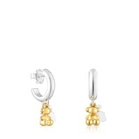 Two-tone double-bear Hoop earrings Bold Bear