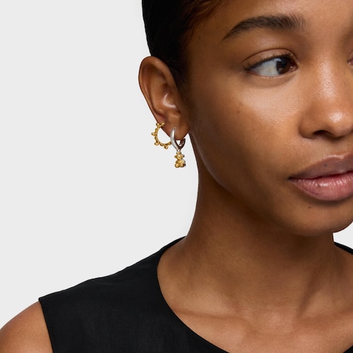 Two-tone double-bear Hoop earrings Bold Bear
