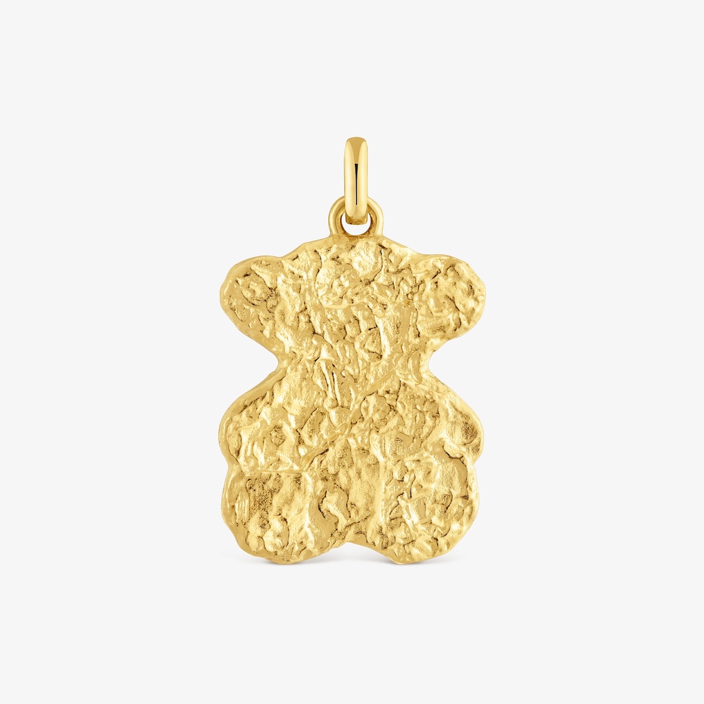 Colgante oso con ba&ntilde;o de oro 18 kt sobre plata bomb&oacute;n Sweet Dolls