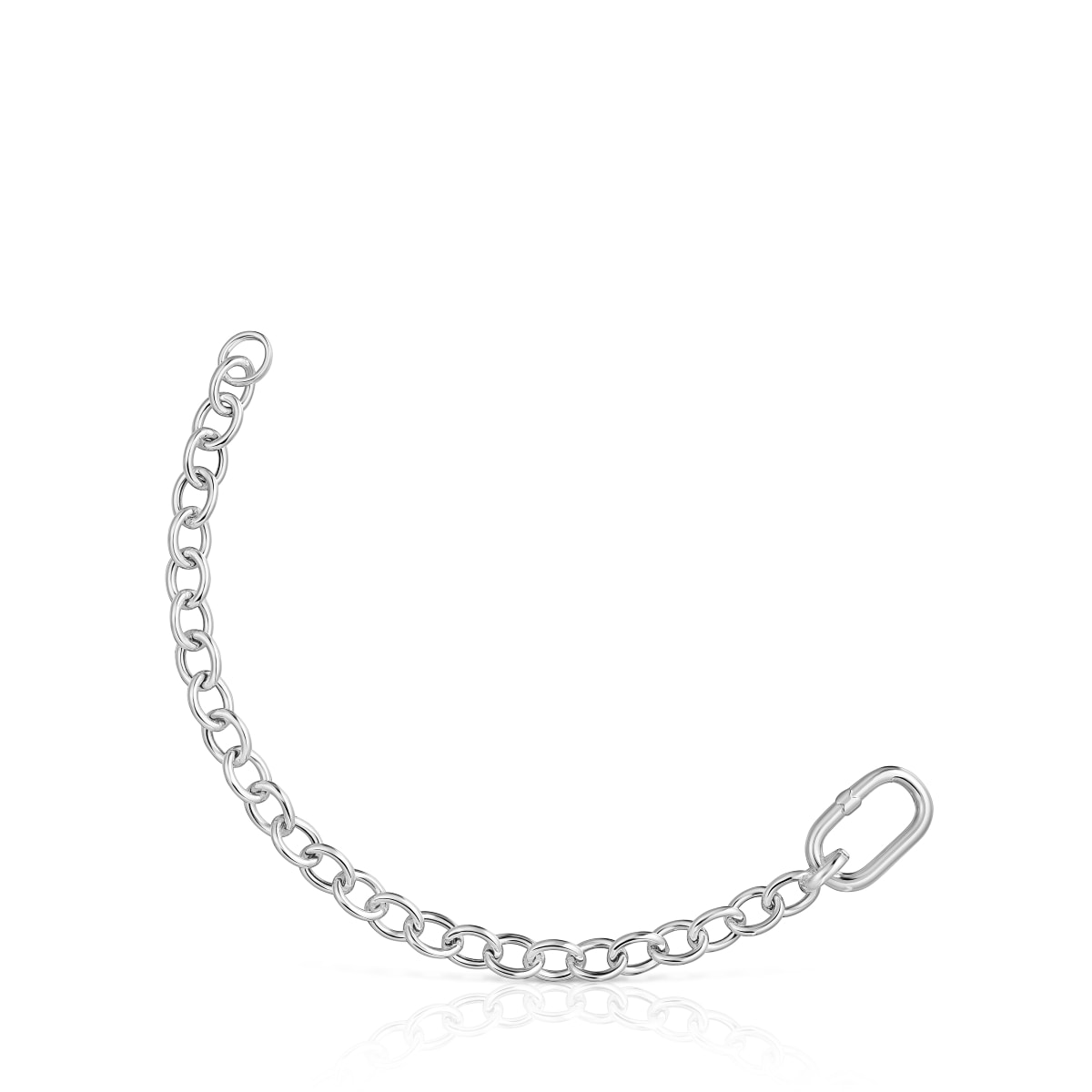 Tous - Pulsera Cadena De Plata Y Anilla Hold Oval - Plateado