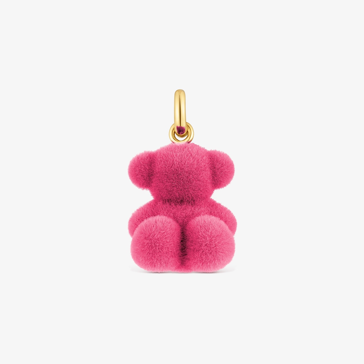 Tous - Colgante Oso Velvet En Color Rosa Con Baño De Oro 18 Kt Sobre Plata Bold Bear - Rosa