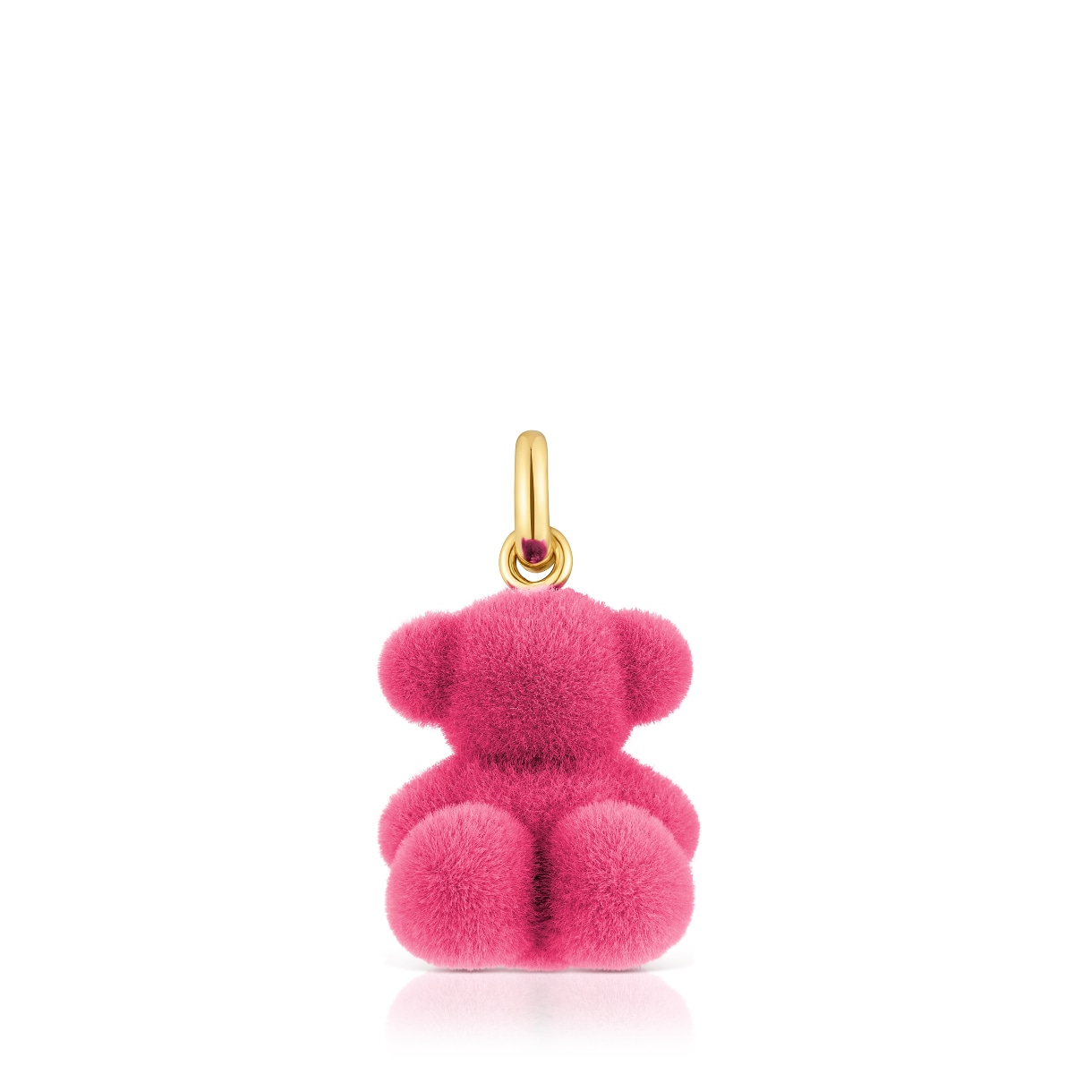 Tous - Colgante Oso Velvet En Color Rosa Con Baño De Oro 18 Kt Sobre Plata Bold Bear - Rosa