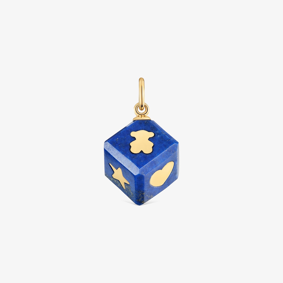 Tous - Colgante De Oro De 14 Kt Y Lapislázuli Cube - Azul