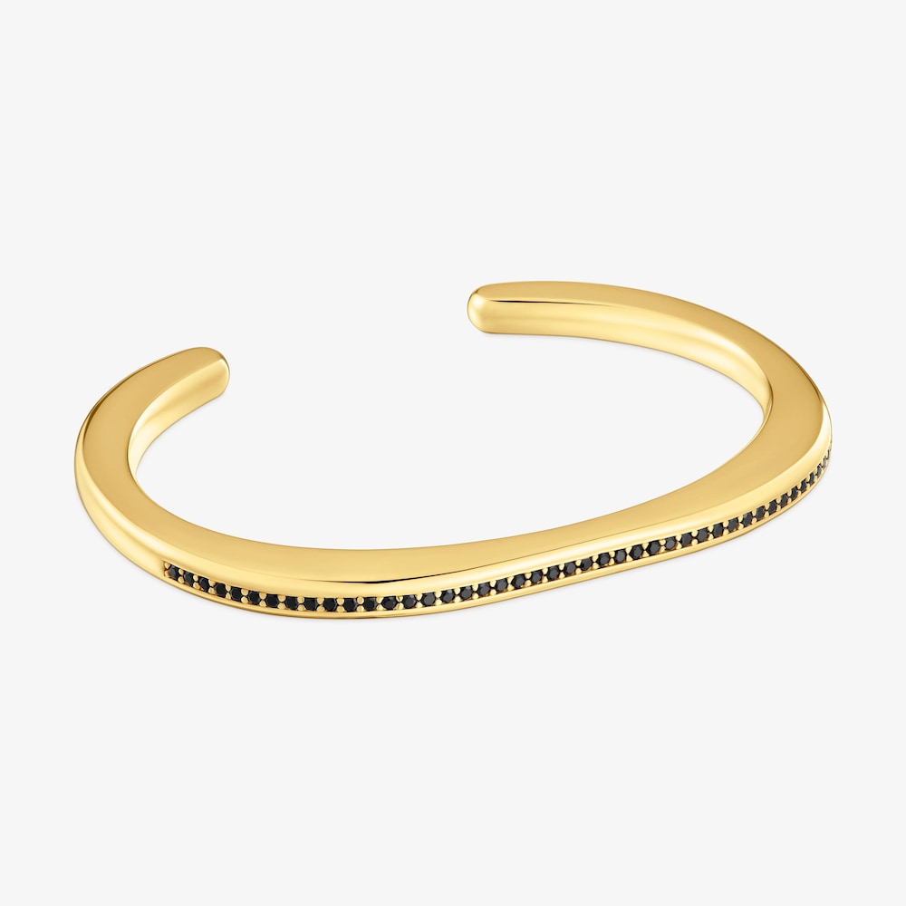 Bangle with 18K gold vermeil and spinels Line