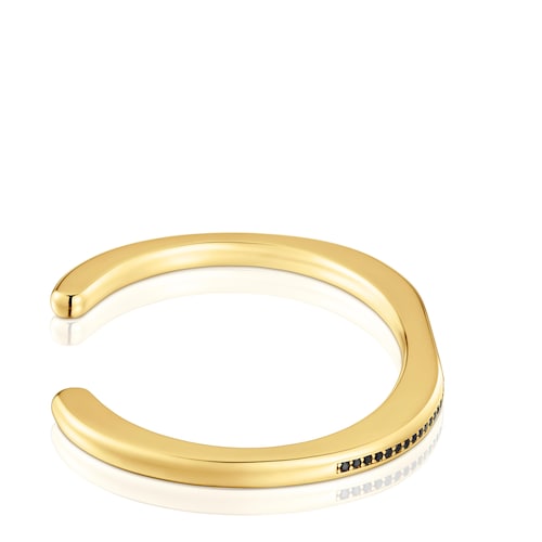 Pulsera esclava con baño de oro 18 kt sobre plata y espinelas Line