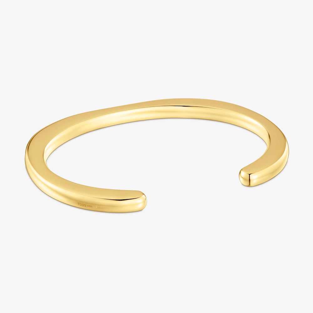 Bangle with 18K gold vermeil and spinels Line