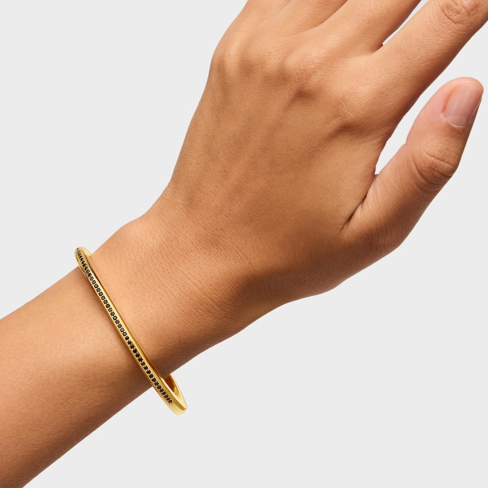 Bangle with 18K gold vermeil and spinels Line