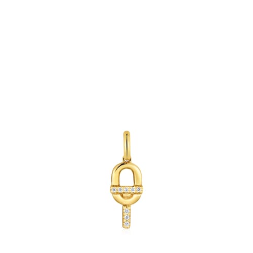 14kt gold Pendant with diamonds TOUS MANIFESTO