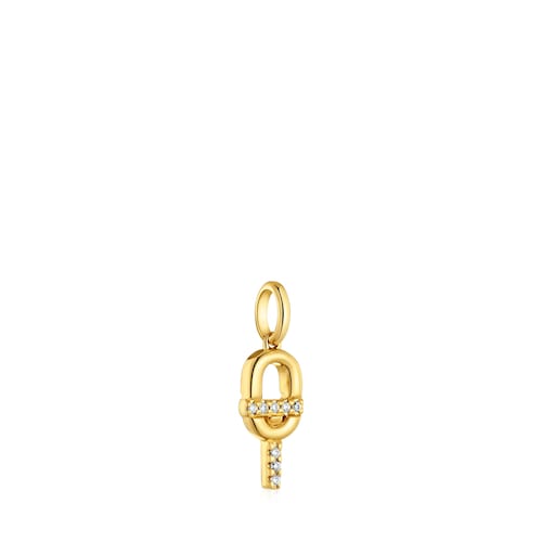 14kt gold Pendant with diamonds TOUS MANIFESTO