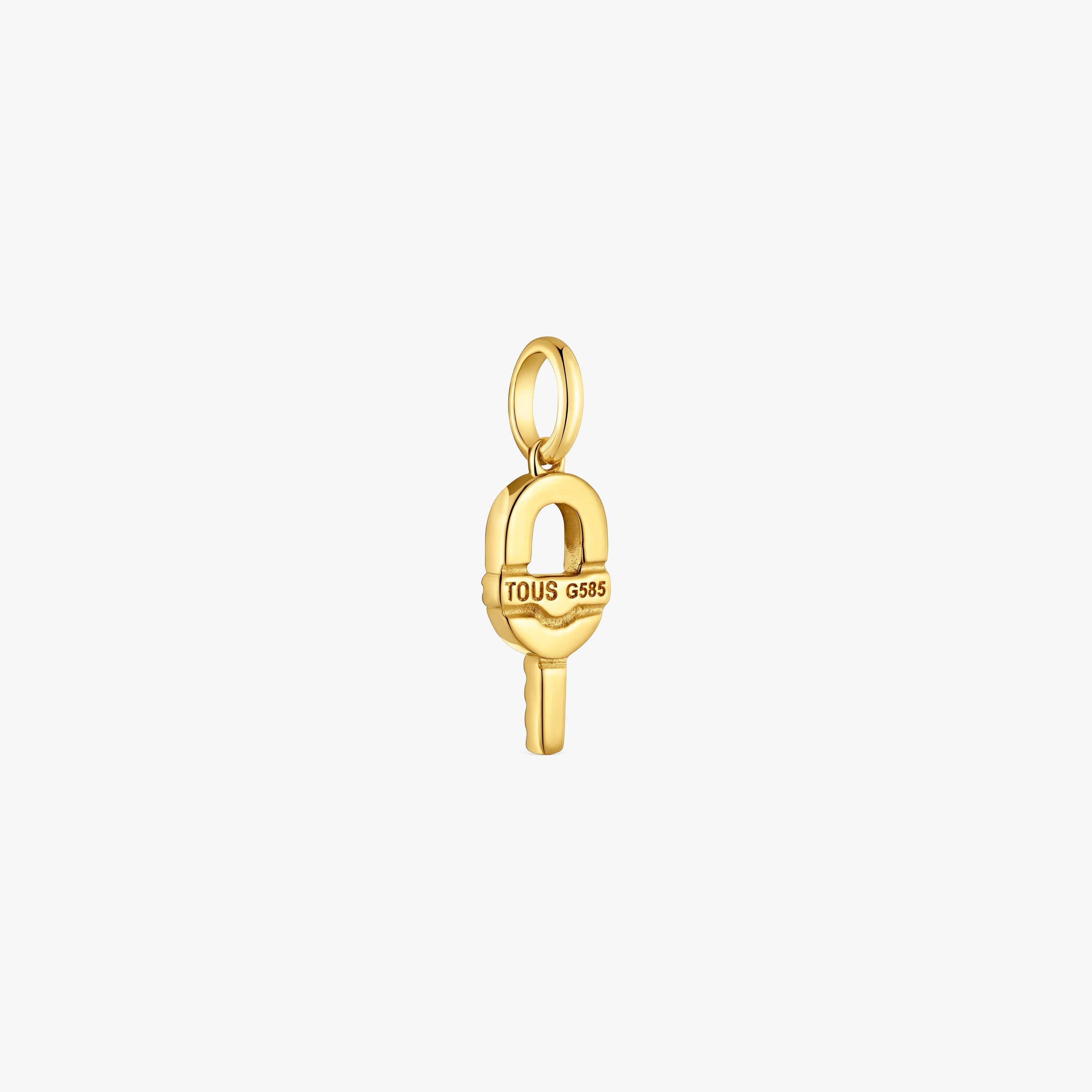 14K solid gold Pendant with diamonds TOUS MANIFESTO