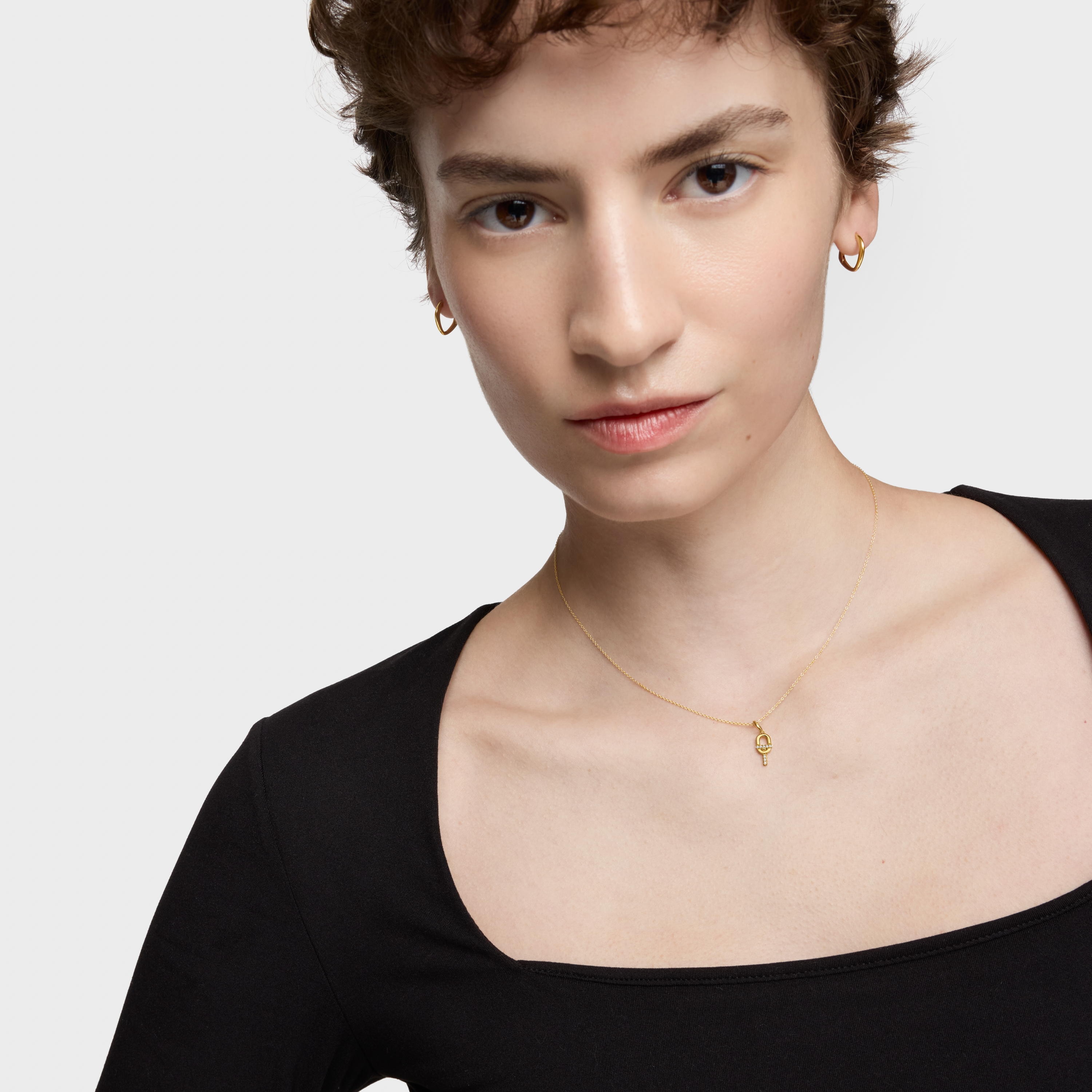 14K solid gold Pendant with diamonds TOUS MANIFESTO