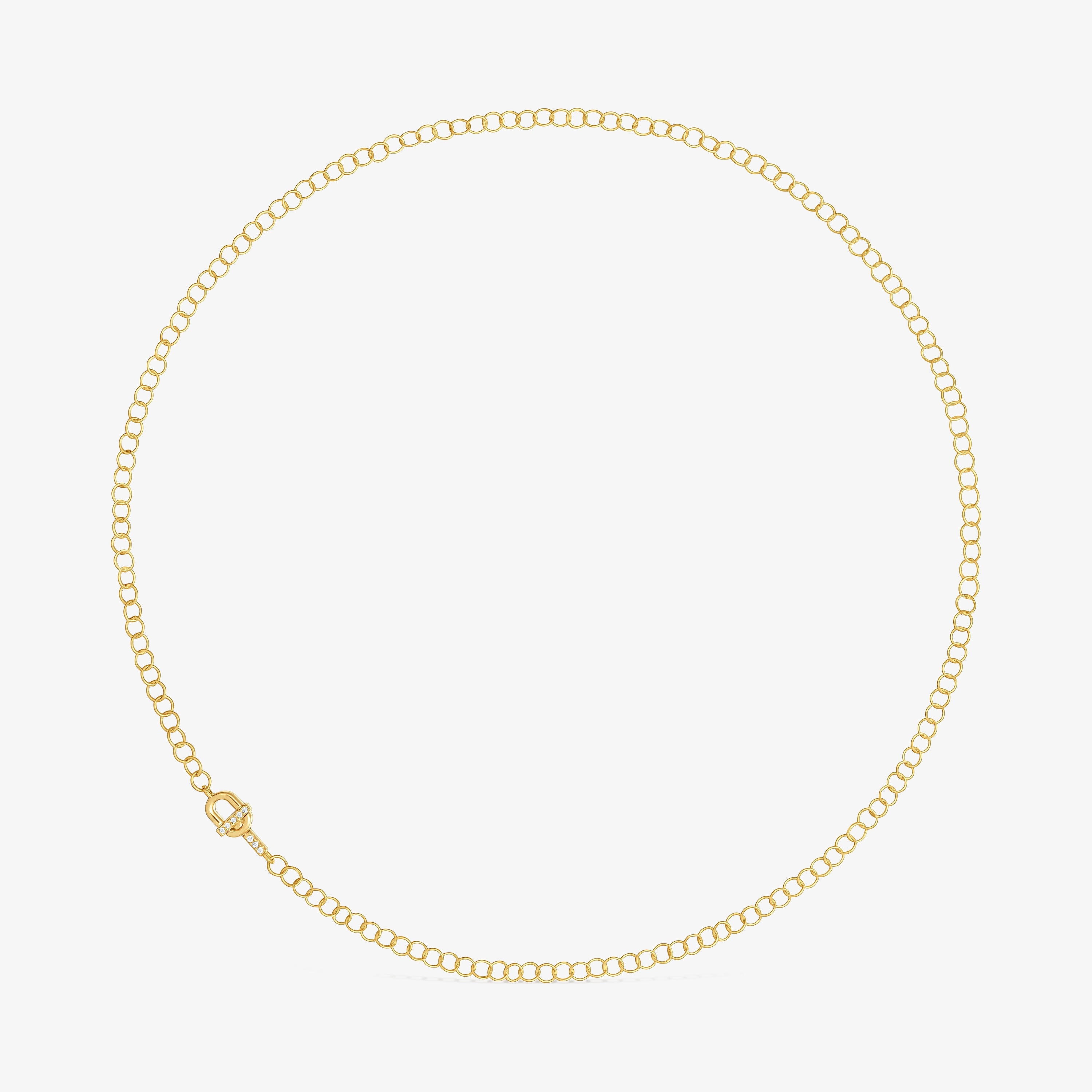 14K solid gold Necklace with diamonds TOUS MANIFESTO