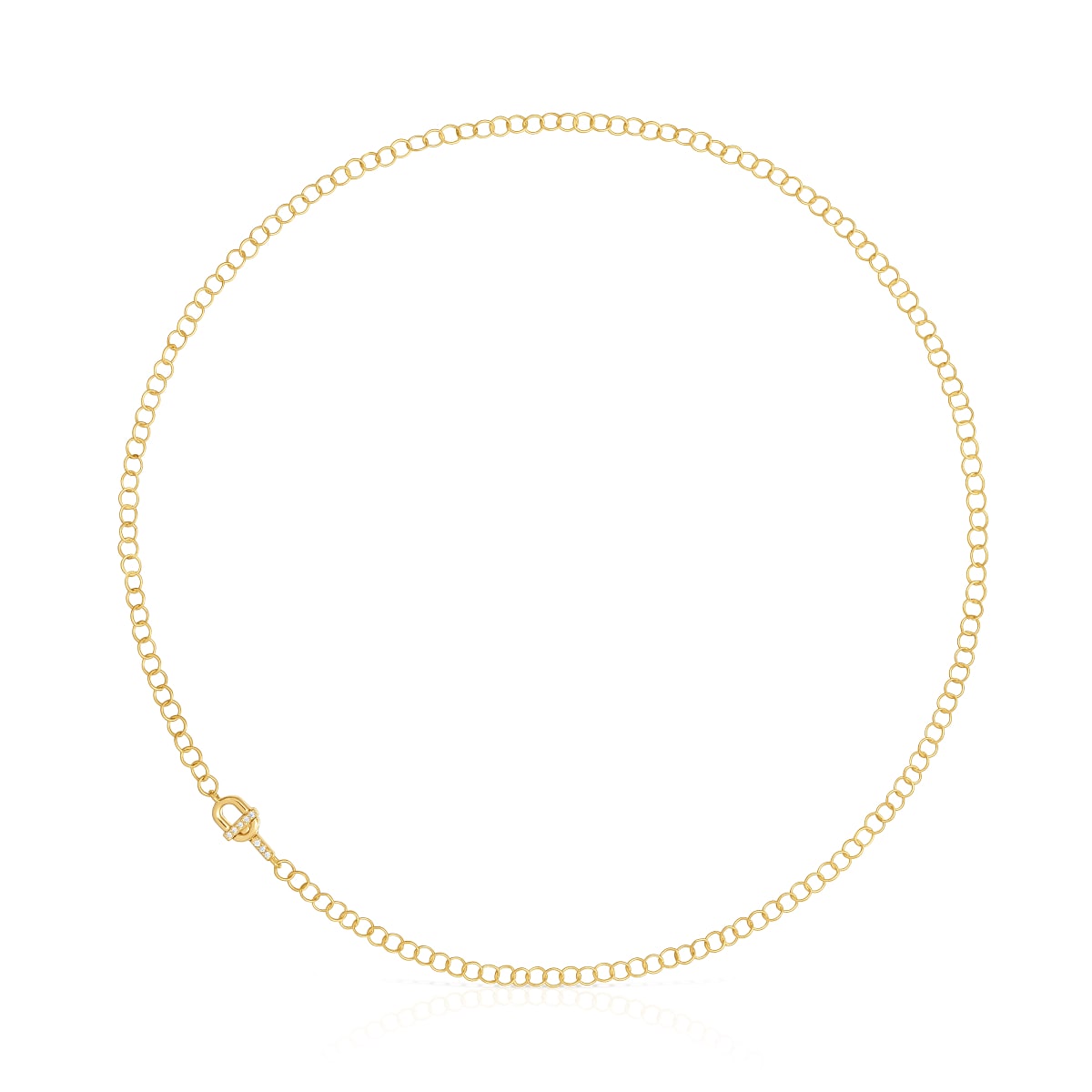 Tous - Collar De Oro 14 Kt Y Diamantes Tous Manifesto - Transparente