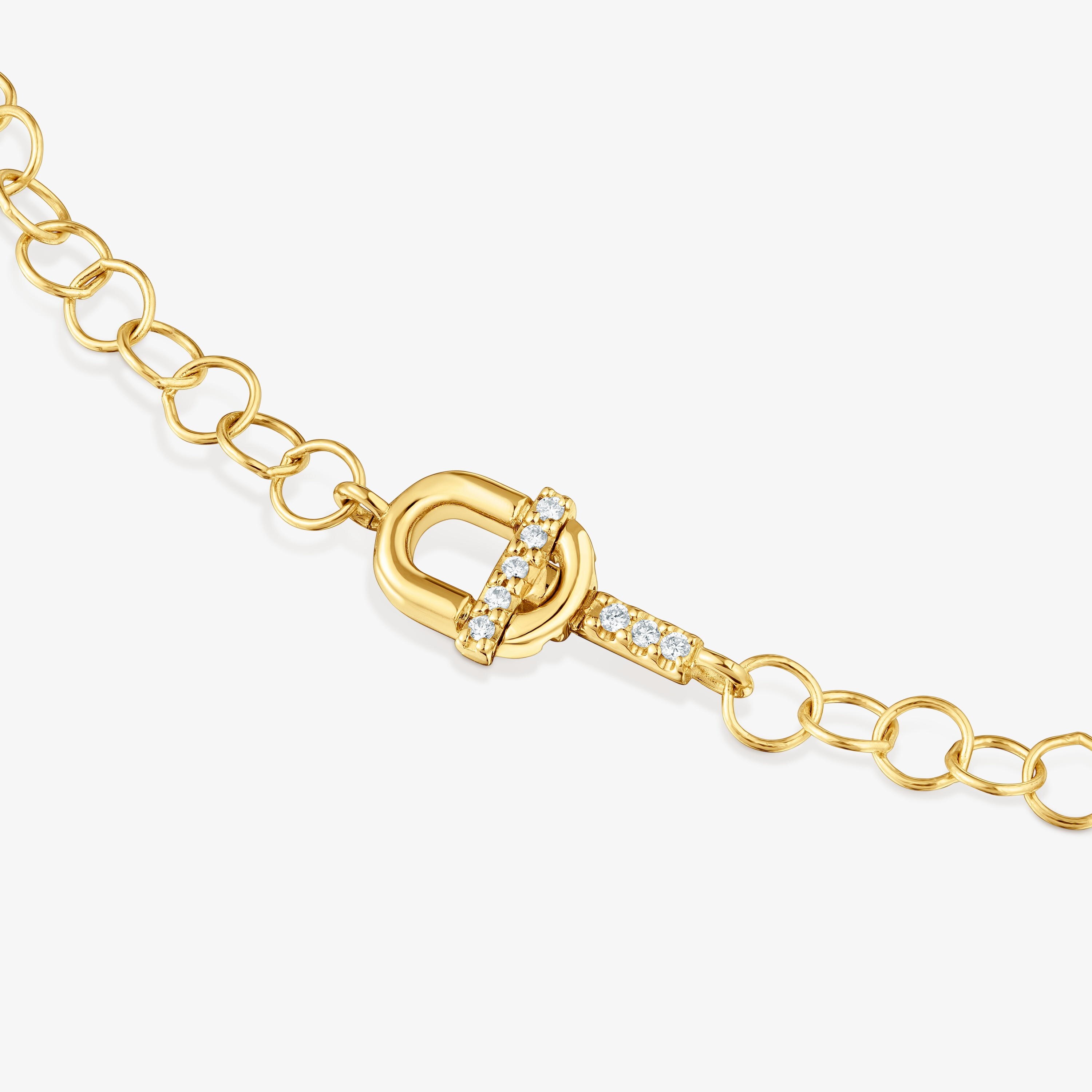 14K solid gold Necklace with diamonds TOUS MANIFESTO
