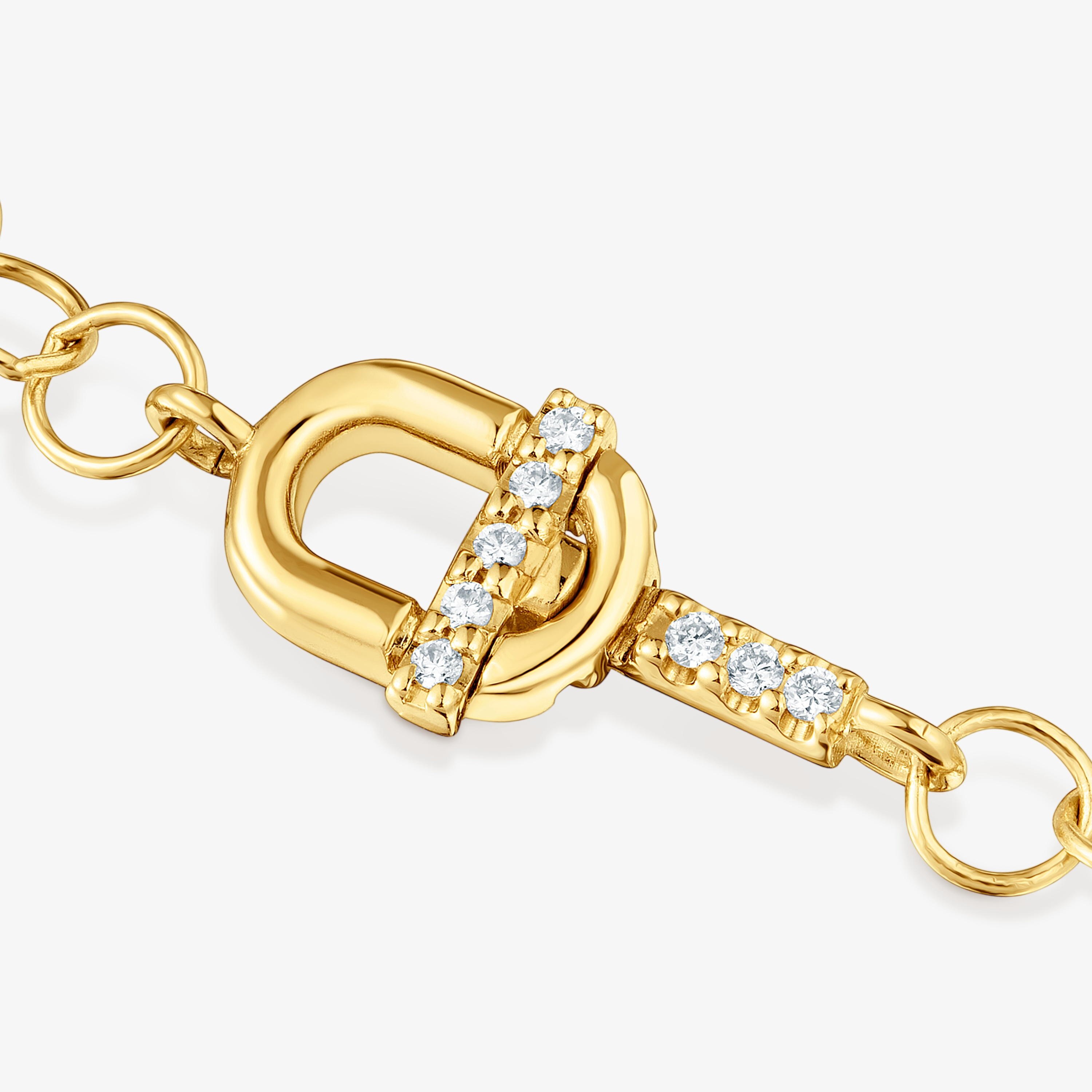 14K solid gold Necklace with diamonds TOUS MANIFESTO