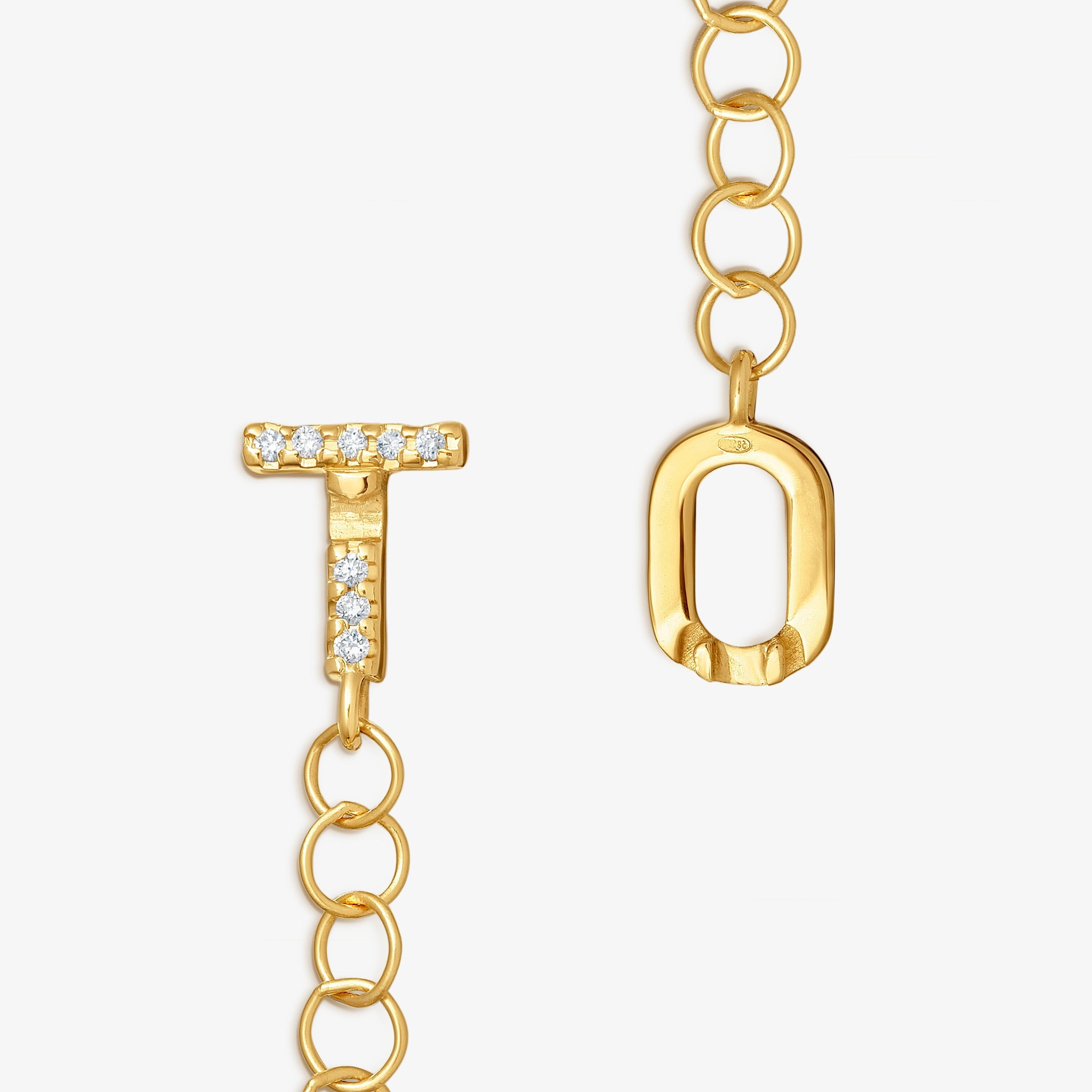 14K solid gold Necklace with diamonds TOUS MANIFESTO