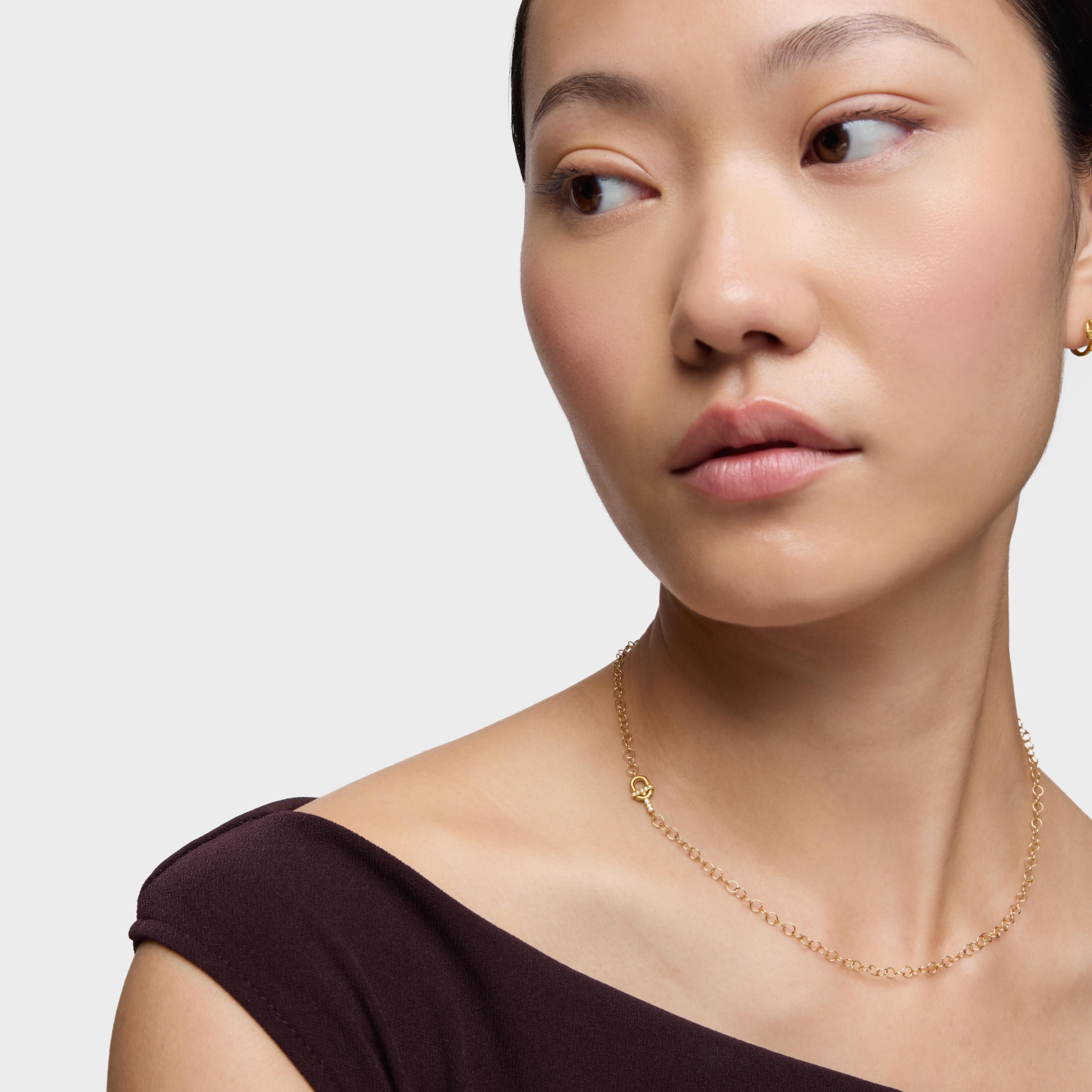14K solid gold Necklace with diamonds TOUS MANIFESTO