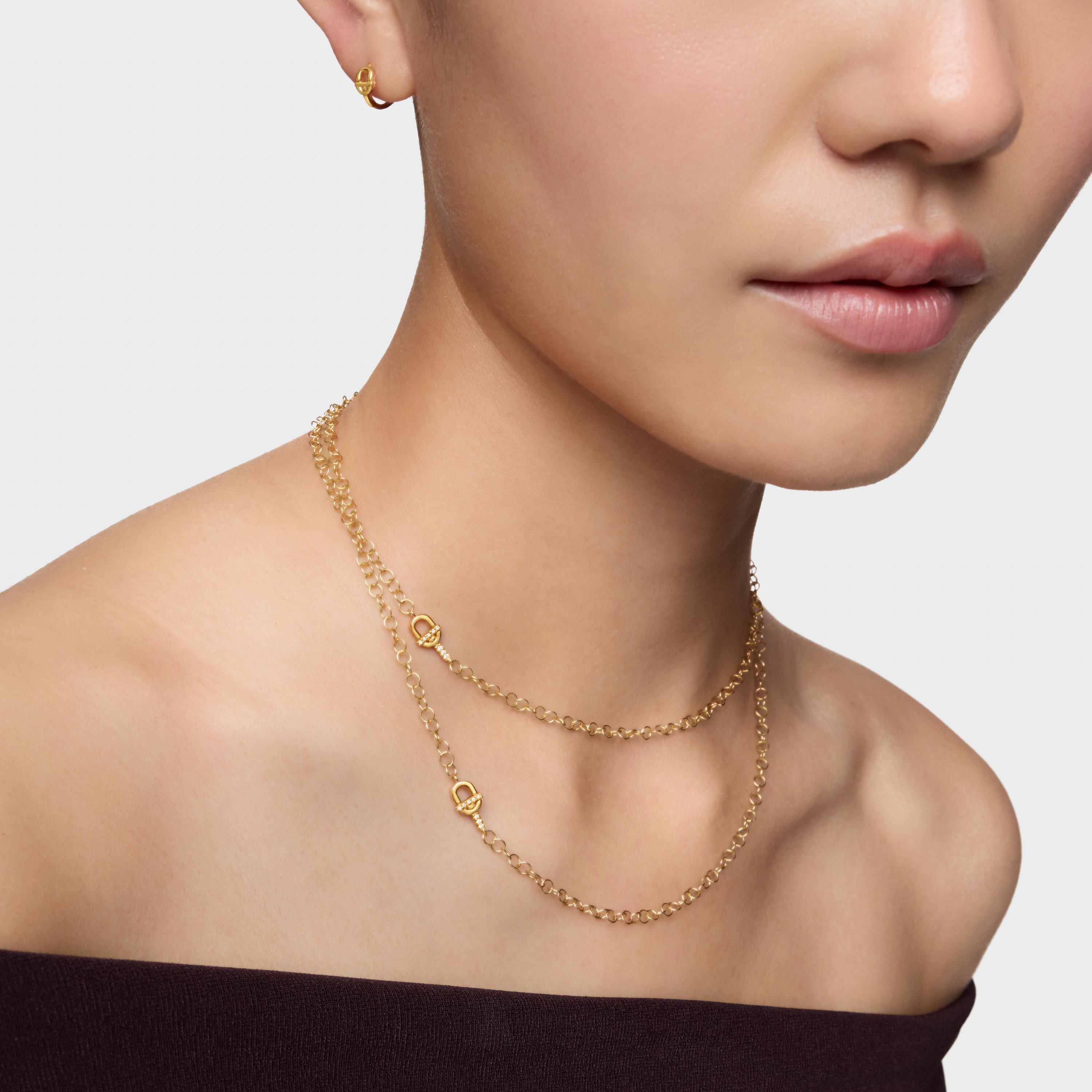 14K solid gold Necklace with diamonds TOUS MANIFESTO