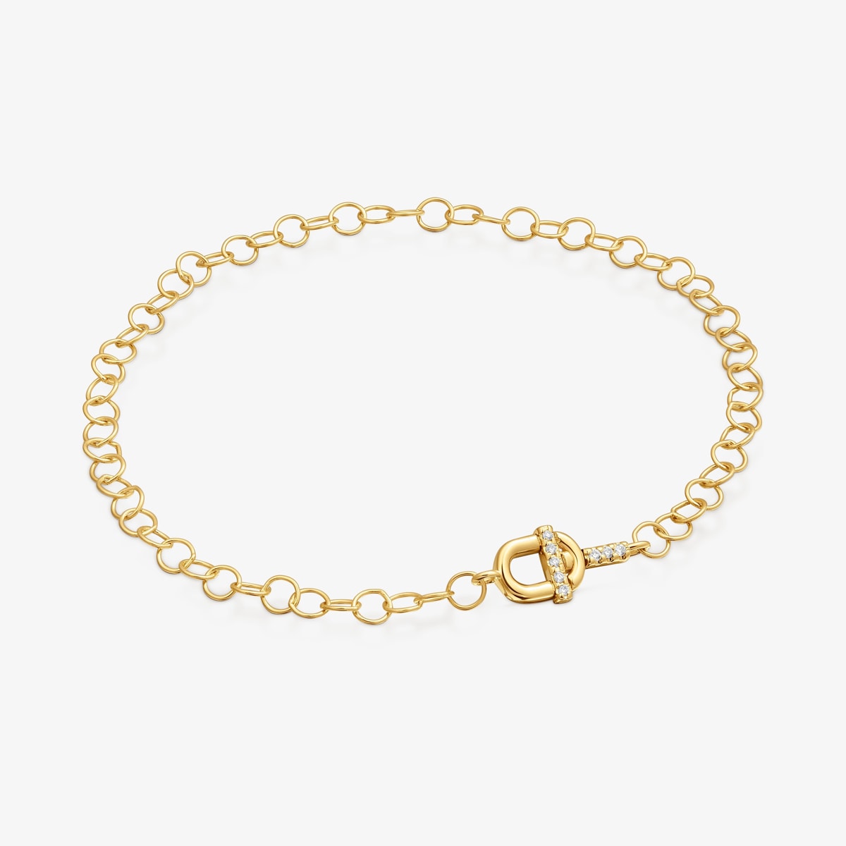 Tous - Pulsera Con Oro 14 Kt Y Diamantes Tous Manifesto - Transparente