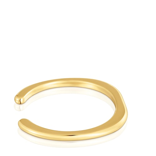 Pulsera esclava con baño de oro 18 kt sobre plata Line