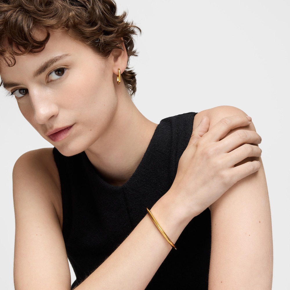 18K gold vermeil Bangle Line