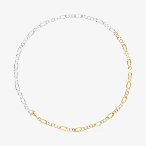 Colar corrente pequena bicolor TOUS MANIFESTO