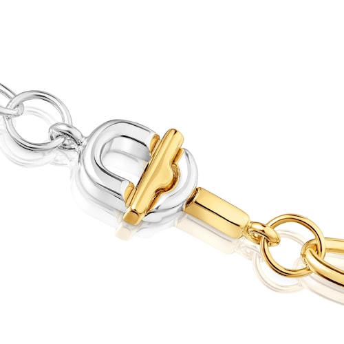 Collar cadena pequeña bicolor TOUS MANIFESTO