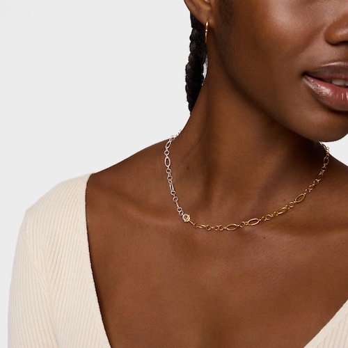 Collar cadena pequeña bicolor TOUS MANIFESTO