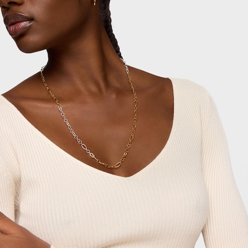 Collar cadena pequeña bicolor TOUS MANIFESTO