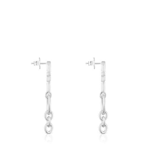 Pendientes largos de plata TOUS MANIFESTO