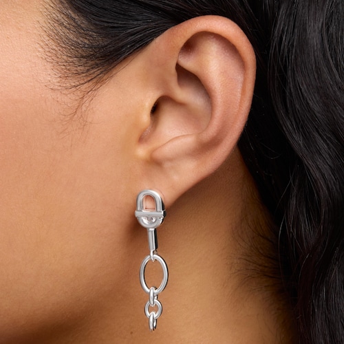 Pendientes largos de plata TOUS MANIFESTO