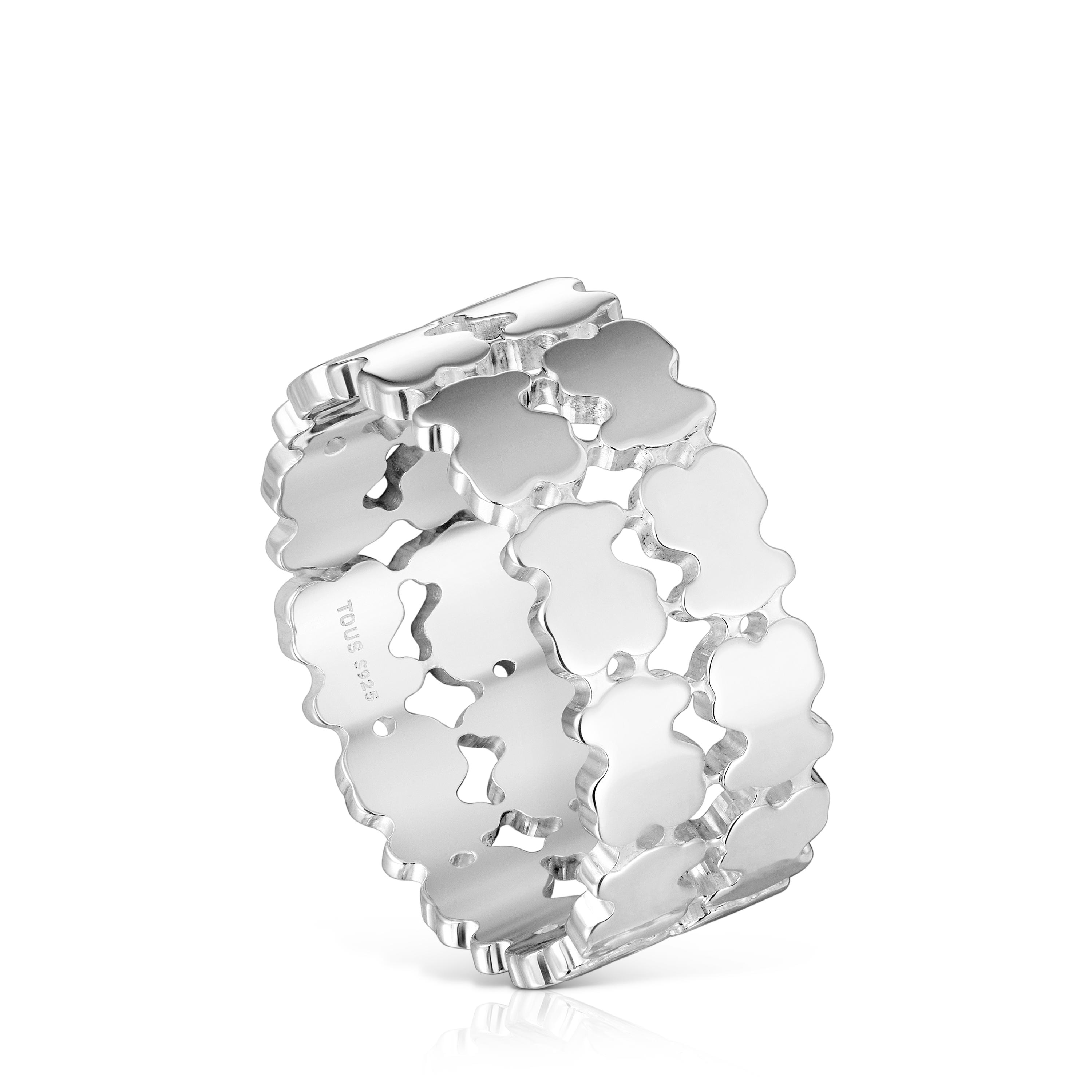 Silver double open Ring TOUS Sweet 40s | TOUS