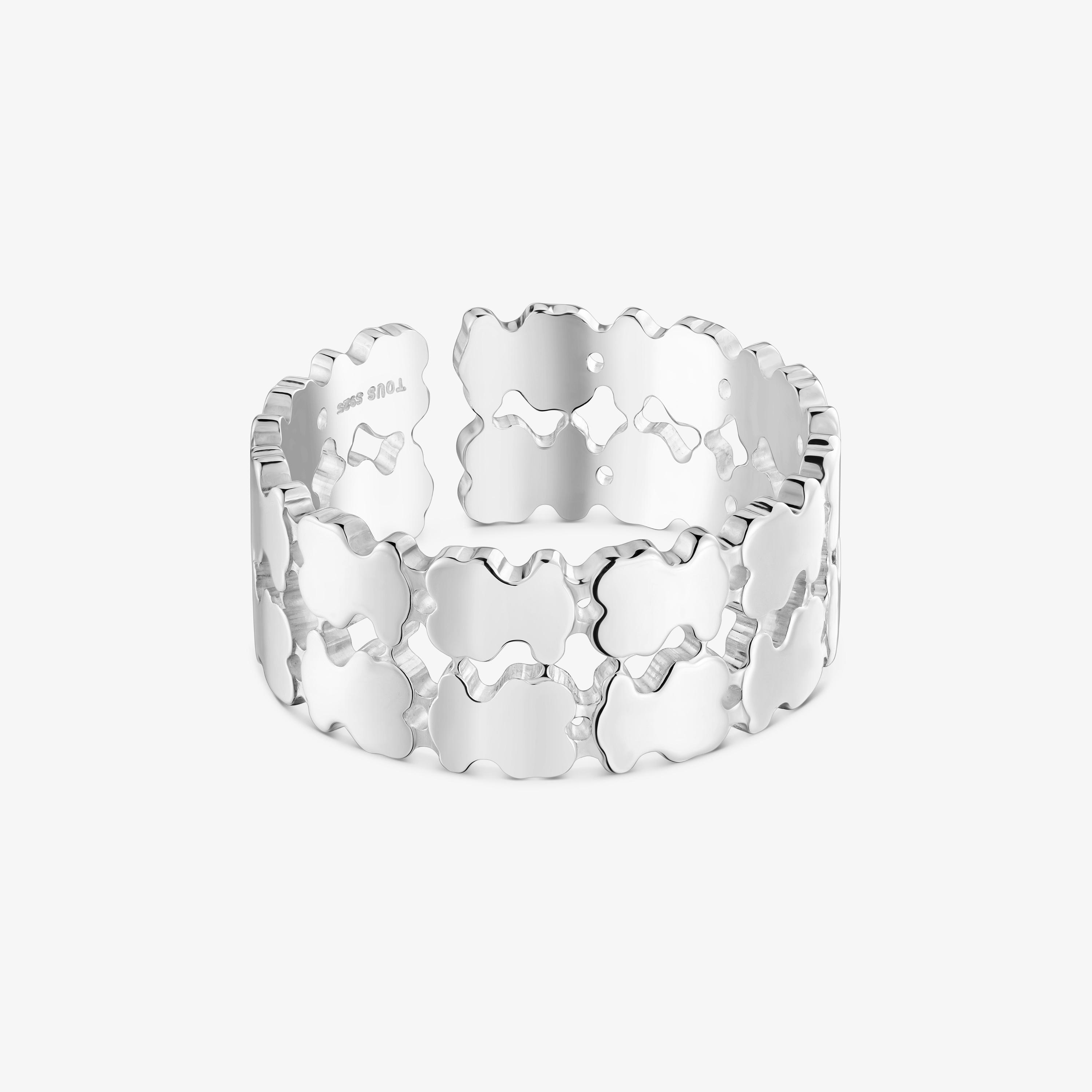 Silver double open Ring TOUS Sweet 40s