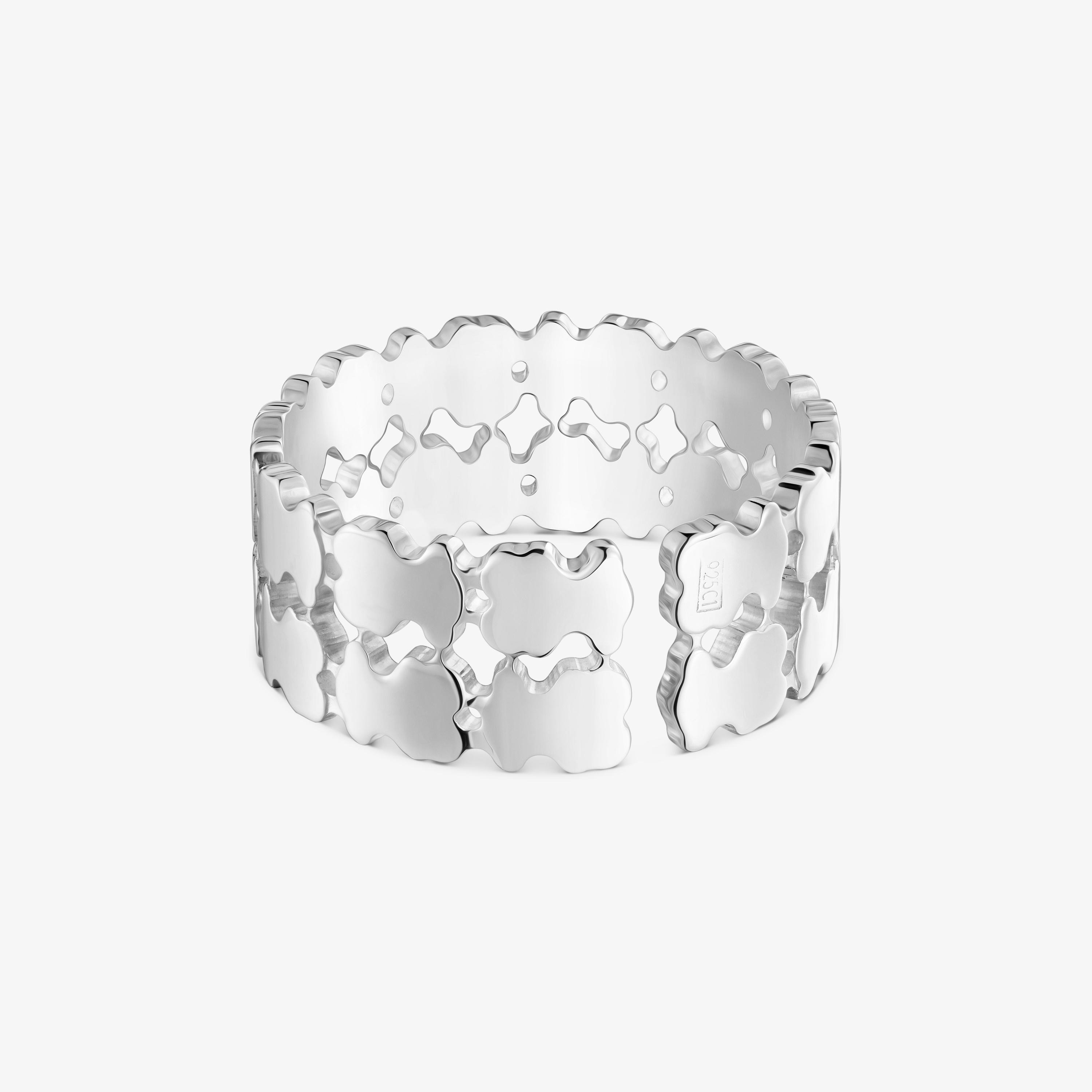 Silver double open Ring TOUS Sweet 40s