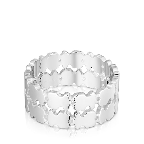 Silver double open Ring TOUS Sweet 40s