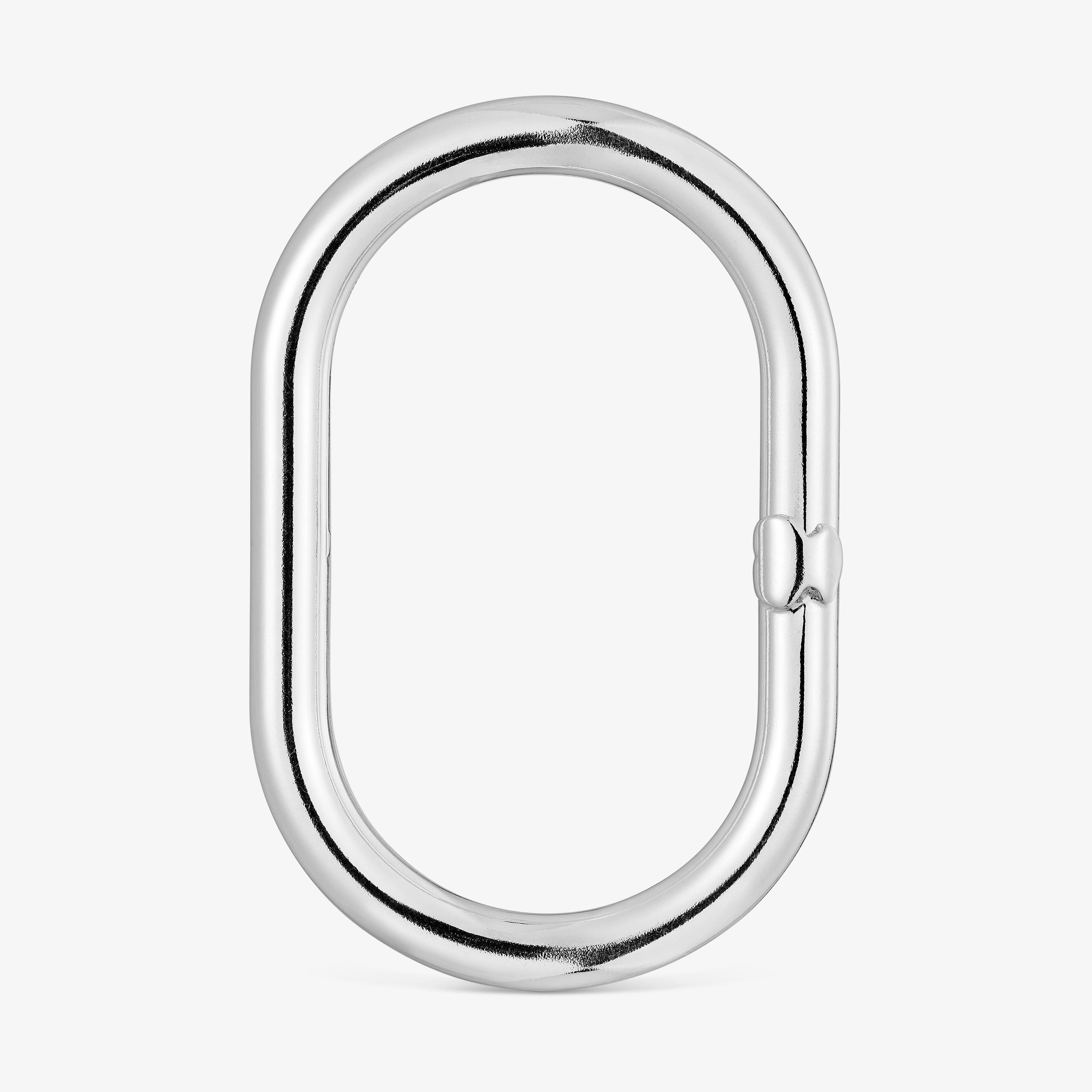 45 mm silver Ring Hold Oval