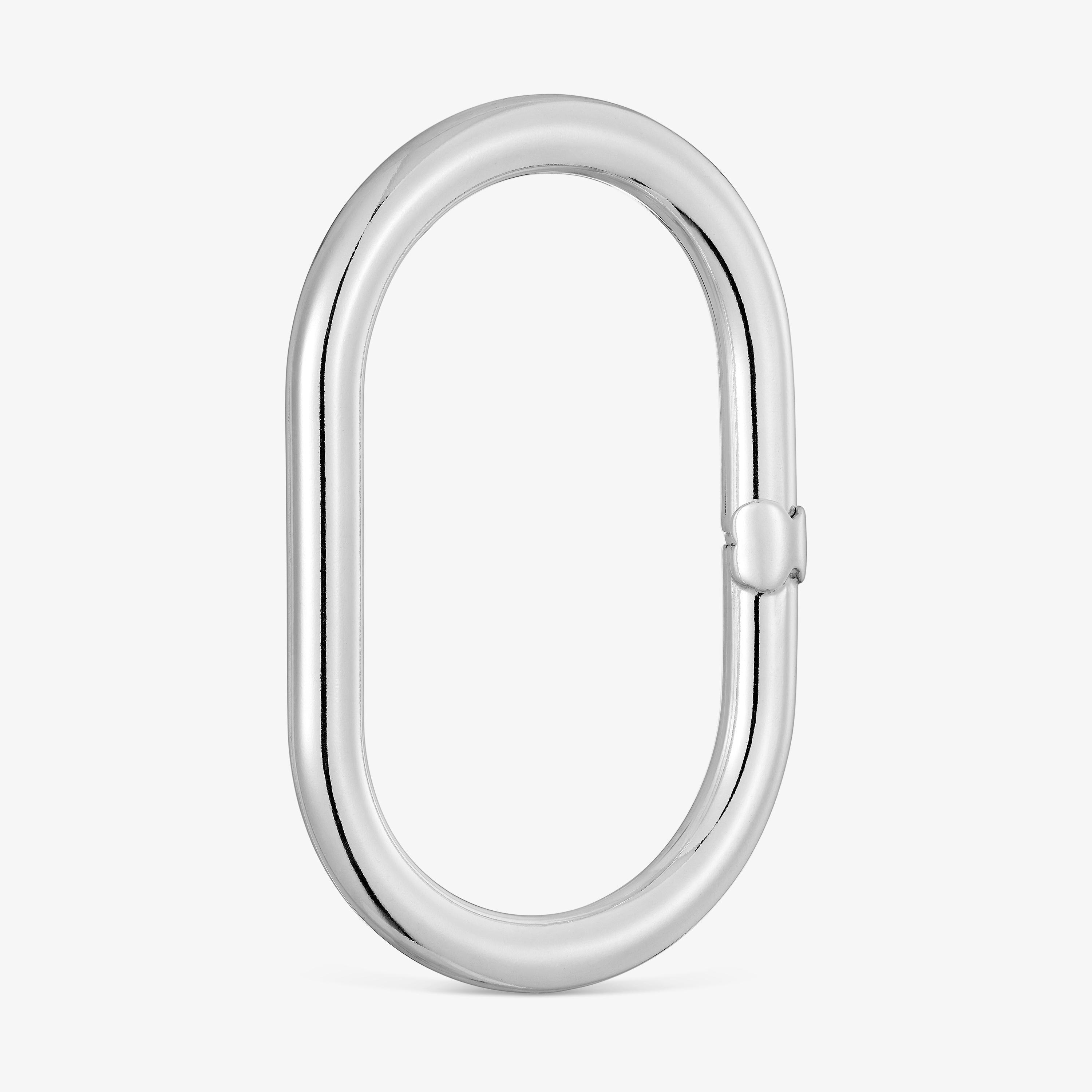 45 mm silver Ring Hold Oval
