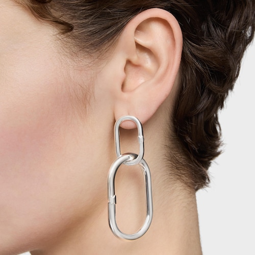 Anilla de plata 45 mm Hold Oval