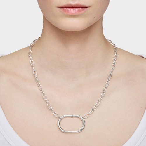 Anilla de plata 45 mm Hold Oval