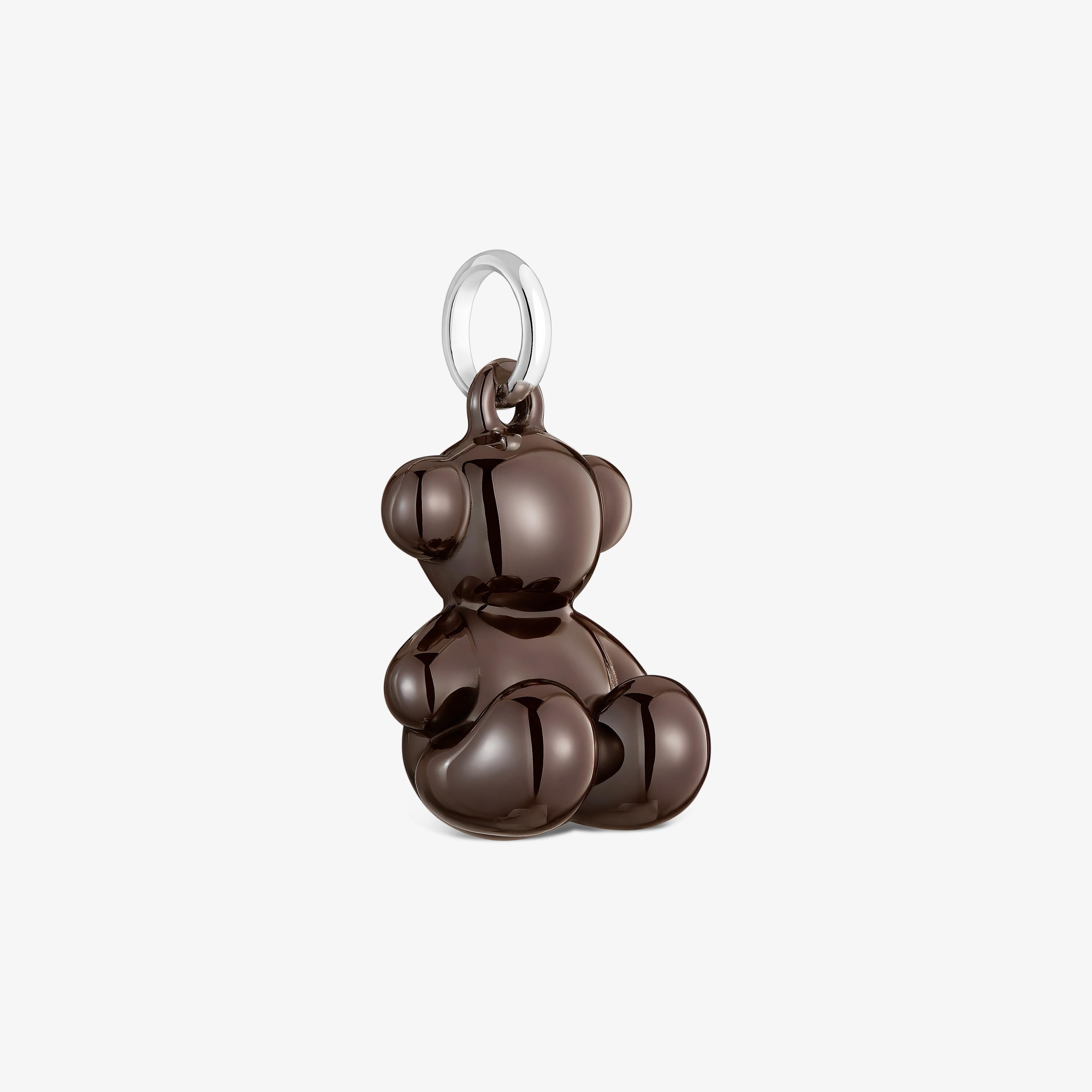Silver and brown ceramic Bear pendant Bold Bear | TOUS