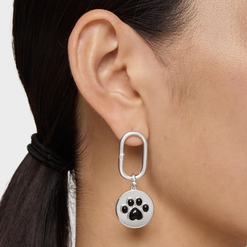 Colgante de plata y huella de ónix Medallions